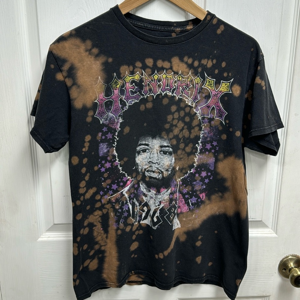 Bleached Jimi Hendrix T-Shirt size medium